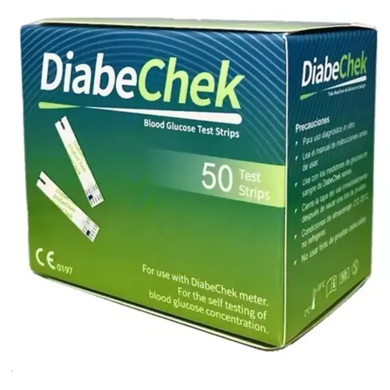 Diabechek 50 tiras reactivas de Glucosa en Sangre