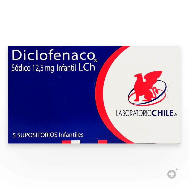 Diclofenaco 12,5mg 5 Supositorios Infantiles