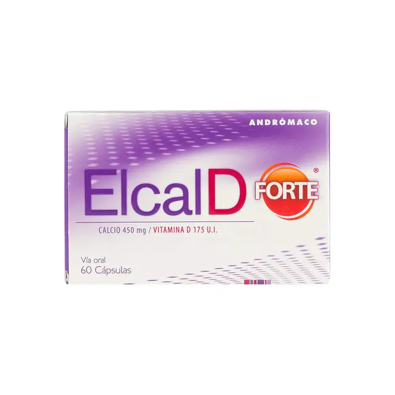 Elcal D Forte 450mg 60 Cápsulas