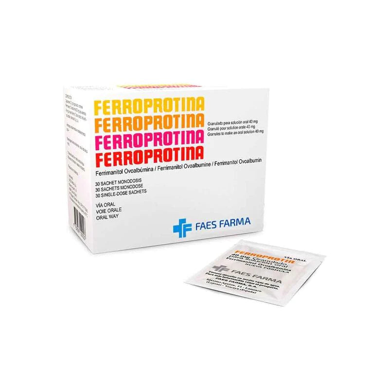 Ferroprotina 40mg 30 Sobres