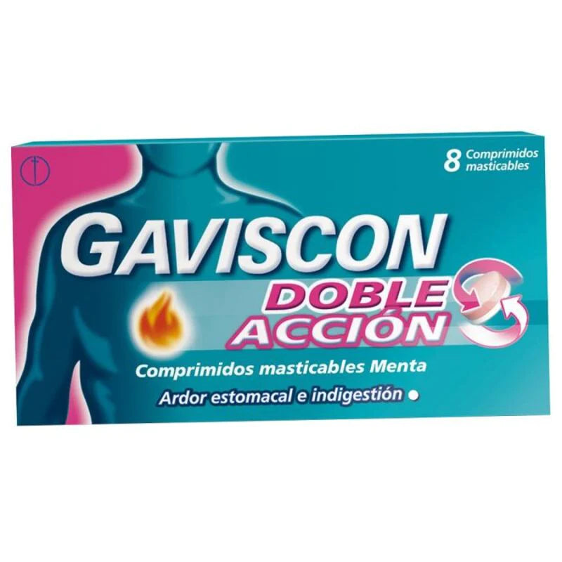 Gaviscon Doble Acción 8 Comprimidos masticables Menta