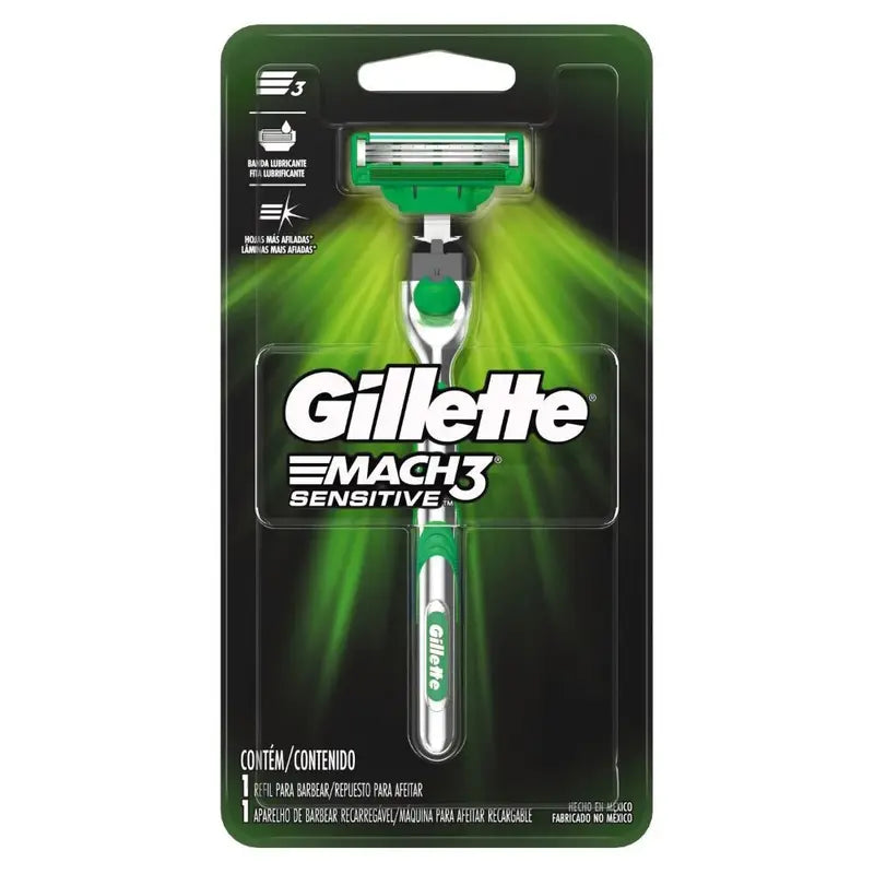 Gillette Mach3 Sensitive 1 Unidad con cabezal intercambiable