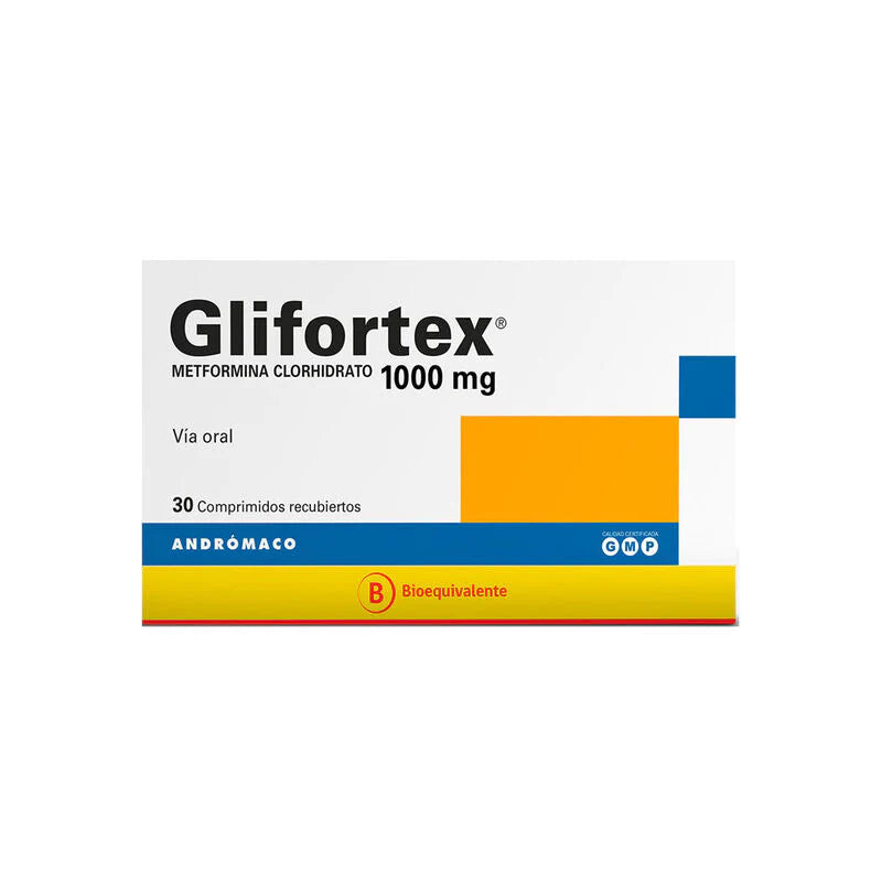 Glifortex XR 1000mg  30 Comprimidos recubiertos de liberación prolongada