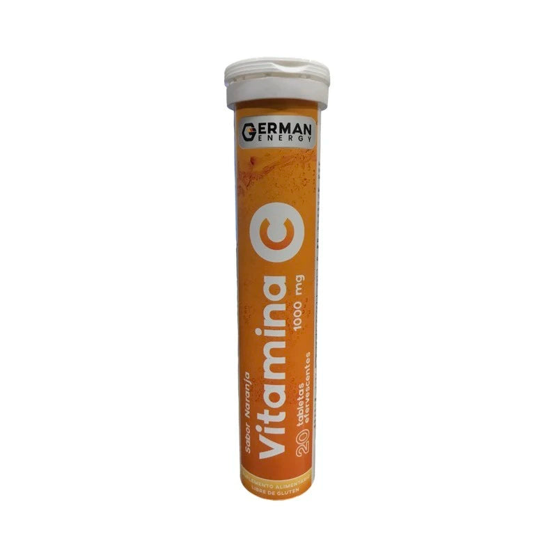 Vitamina C 1000mg 20 Tabletas Efervescentes Sabor Naranja