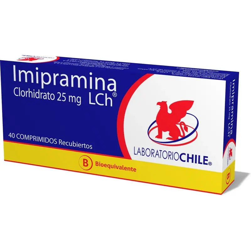 Imipramina Clorhidrato 25 mg 40 comprimidos recubiertos