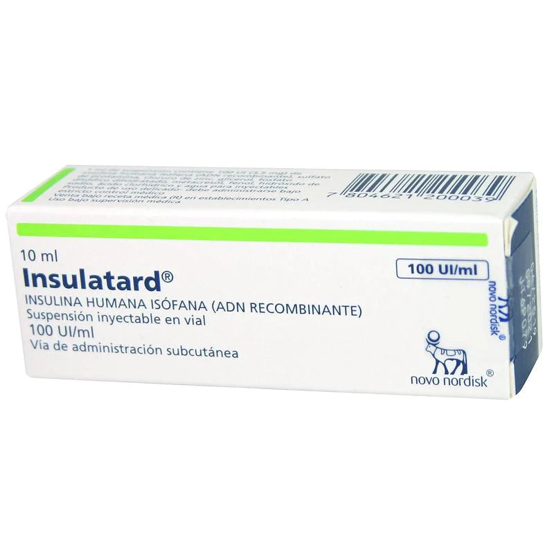 Insulatard 100UI/ml Suspensión inyectable 10ml (SOLO VENTA PRESENCIAL)