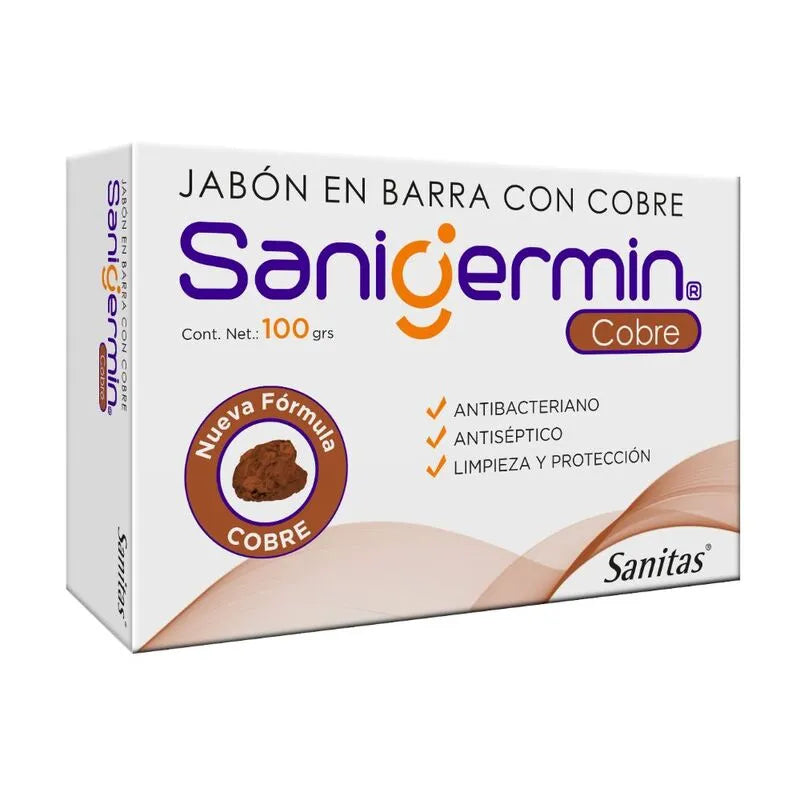 Jabón en barra con cobre Sanigermin 100gr