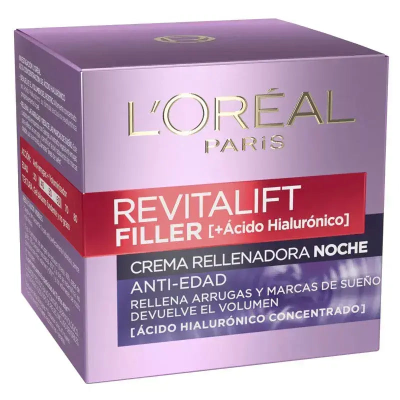 L'Oréal Revitalift Filler Crema Rellenadora Anti-Edad Intensiva Noche 50ml