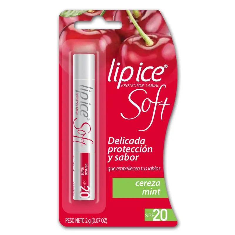 Protector Labial Lip ice Cereza mint SPF20 20gr