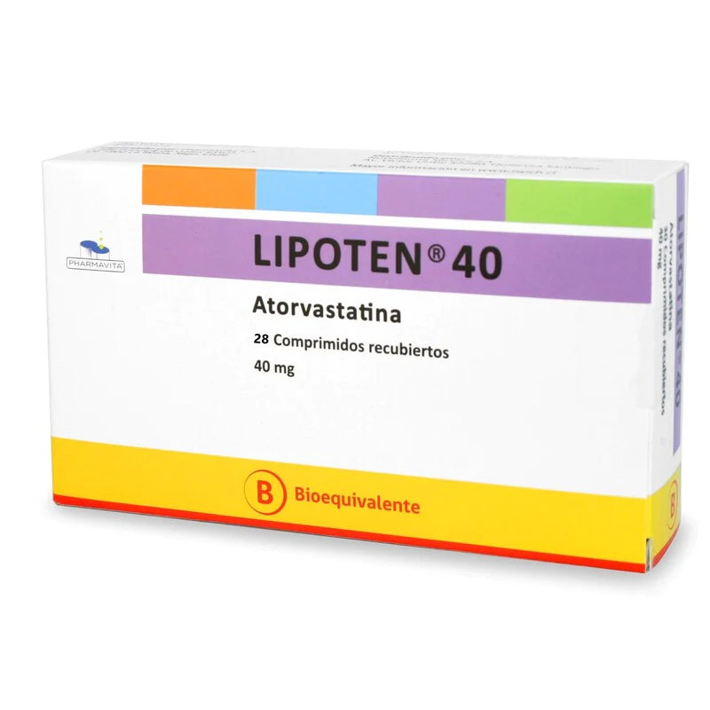 Lipoten 40mg 28 Comprimidos Recubiertos