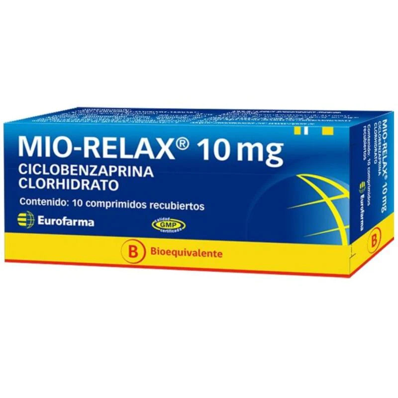 Mio-Relax 10mg 10 Comprimidos recubiertos