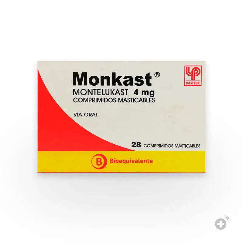 Monkast 4mg 28 Comprimidos Masticables