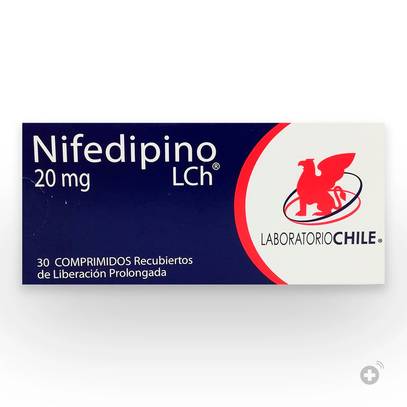 Nifedipino 20mg 30 Comprimidos Recubiertos