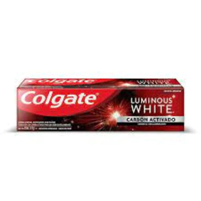 Pasta dentífrica colgate luminous white carbón activado 90g