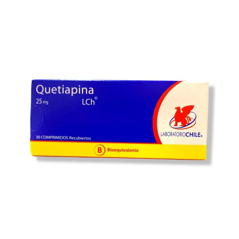 Quetiapina 25mg 30 Comprimidos Recubiertos