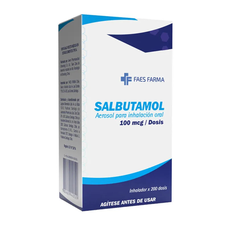 Salbutamol 100mcg 200 inhalaciones