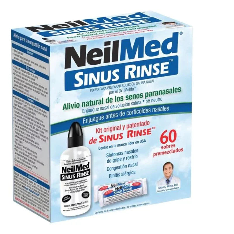 Sinus Rinse Enjuage 60 Sobres premezclados