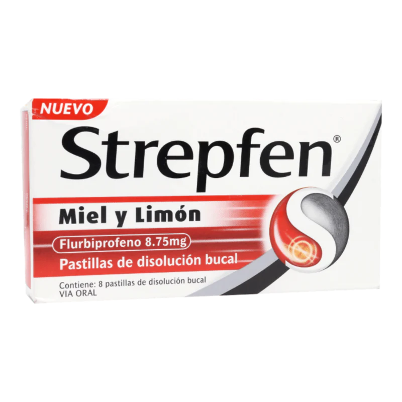 Strepfen Miel y Limon 8 Pastillas de disolución bucal