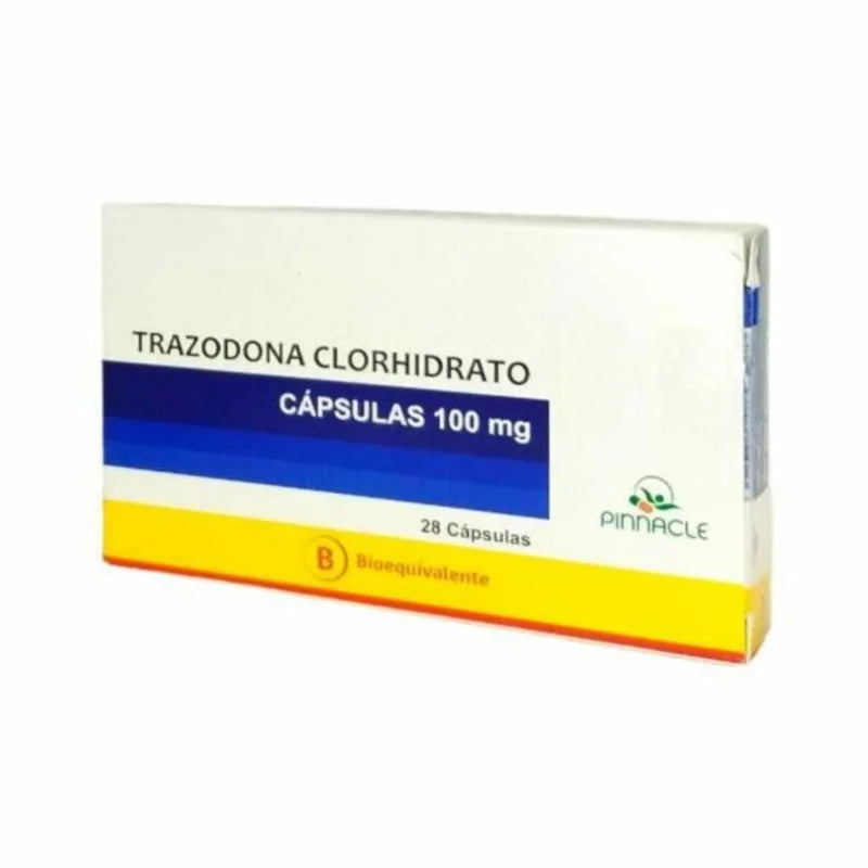 Trazodona Clorhidrato 100mg 28 Cápsulas Pinnacle