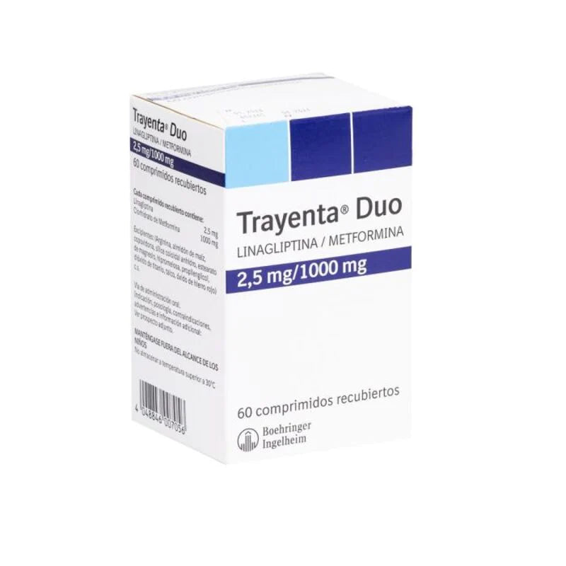 Trayenta Duo 2,5mg/1000mg 60 Comprimidos recubiertos