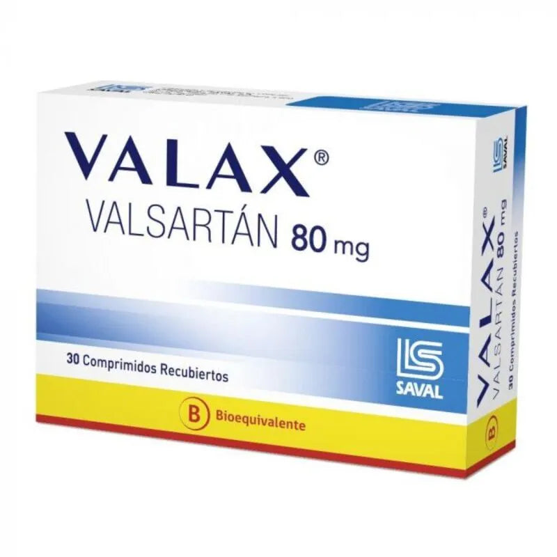 Valax 80 mg 30 comprimidos recubiertos