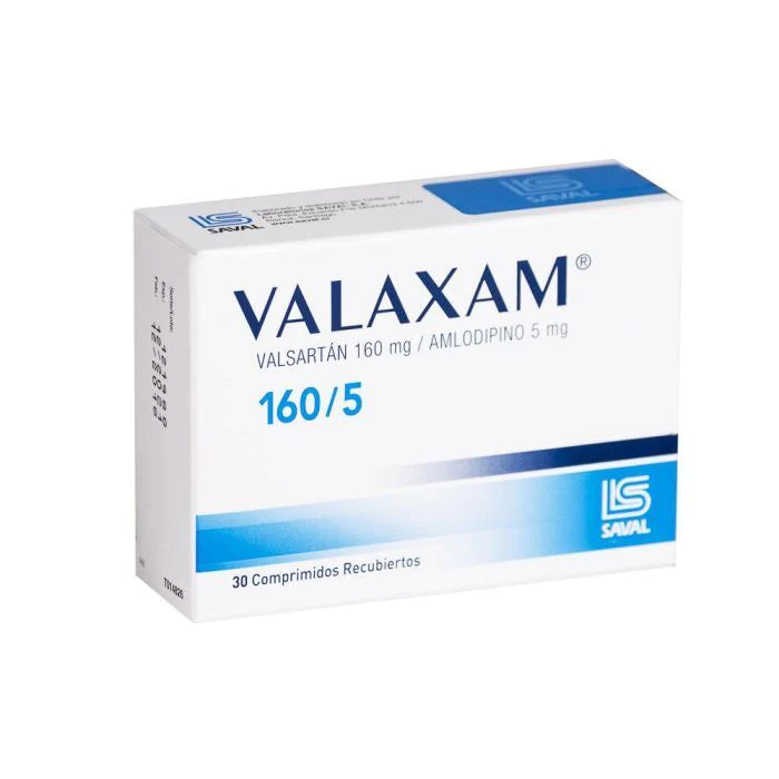 Valaxam 160mg/5mg 30 Comprimidos recubiertos