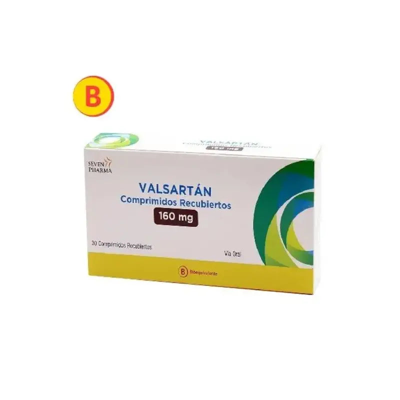 Valsartan 160 mg 30 comprimido recubiertos