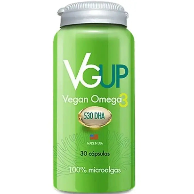 Vegan UP omega 3 Aceite de microalgas 530 DHA 30 cápsulas