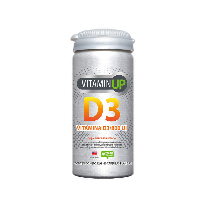 Vitamin Up Vitamina D3 60 Capsulas blandas