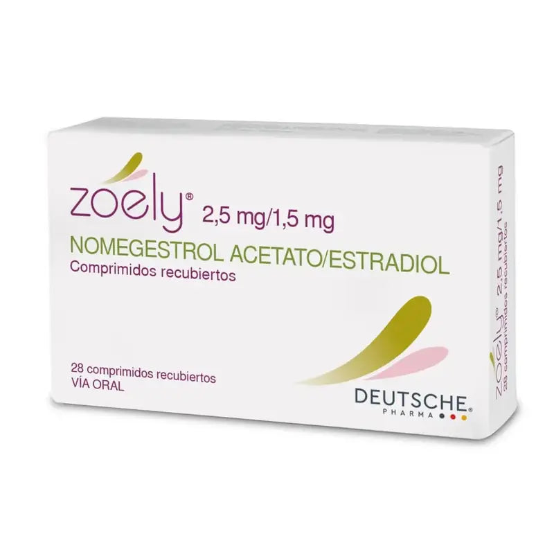 Zoely 2,5/ 1,5 mg 28 comprimidos recubiertos