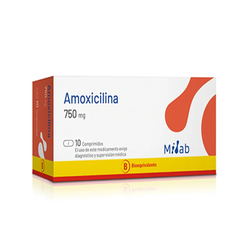 Amoxicilina 750mg 10 Comprimidos