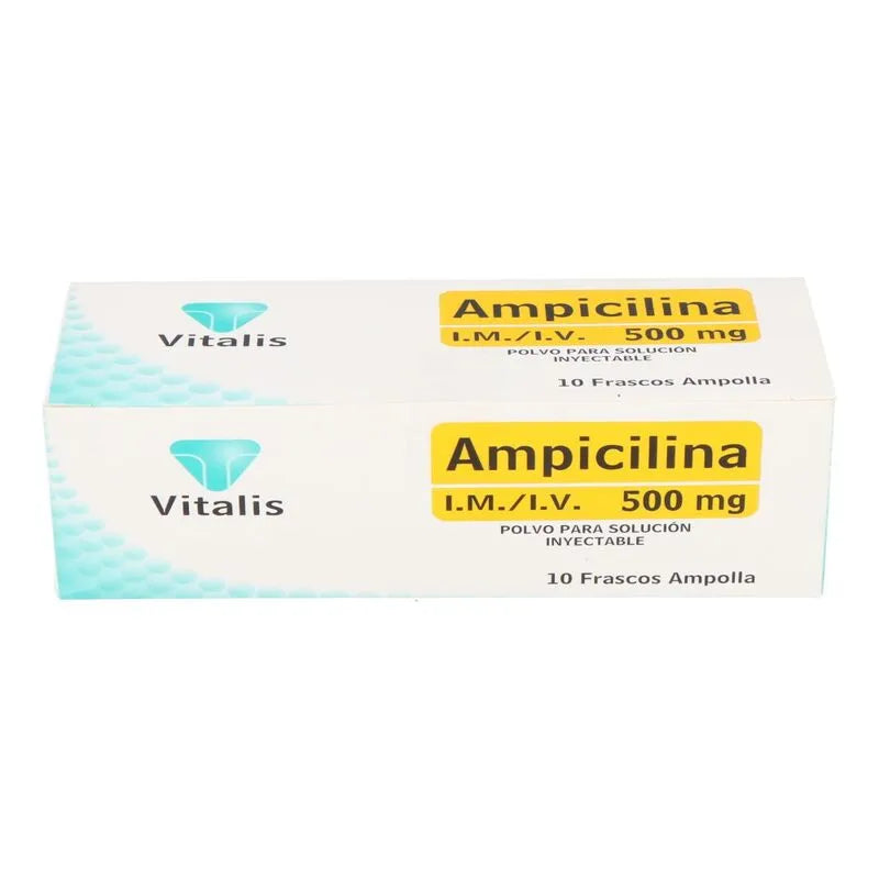 Ampicilina I.M./I.V. 500mg Polvo Para Solución Inyectable 1 Frasco Ampolla