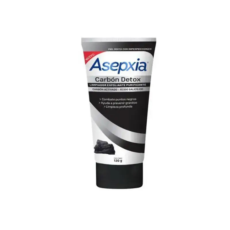 Asepxia Exfoliante Purificante Carbón Detox 120g