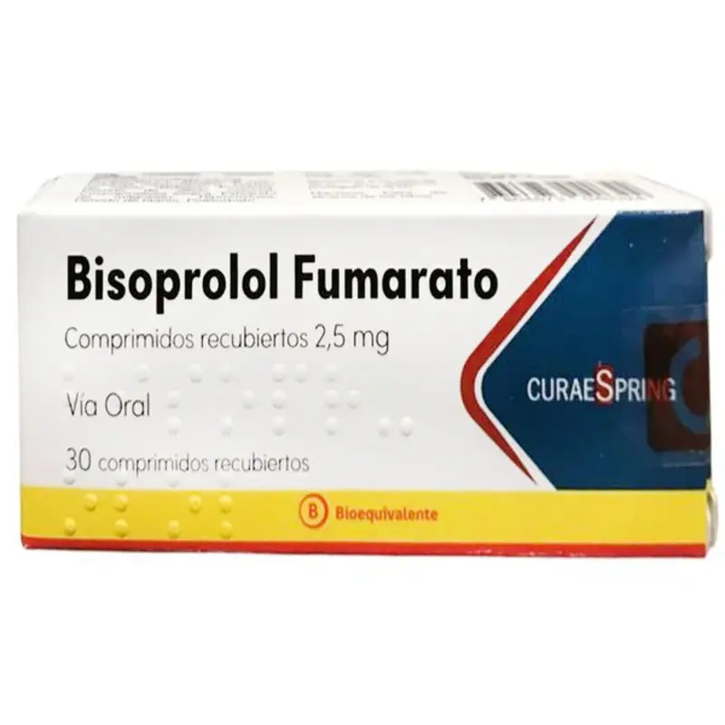 Bisoprolol Furamato 2,5mg 30 Comprimidos Recubiertos