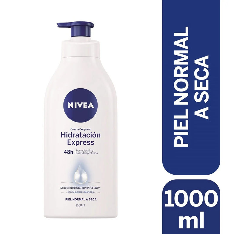 Crema Corporal Nivea Hidratación Express 48hrs 1000ml