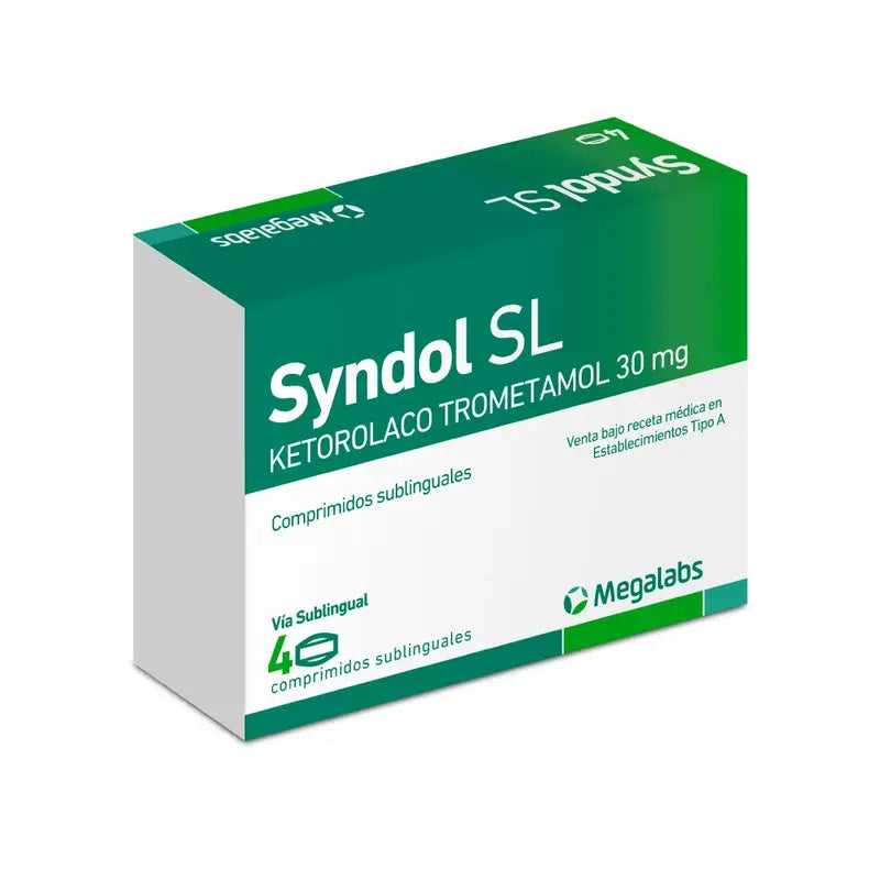 Syndol SL 30mg 4 Comprimidos Sublinguales