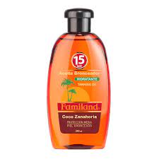 Aceite Bronceador Coco Zanahoria SPF15 Familand 210ml