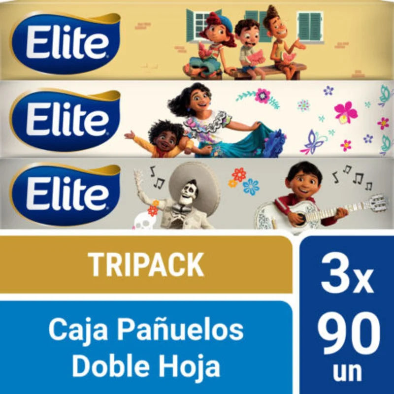 Pañuelos Disney Elite 3 Paquetes x 90 unidades