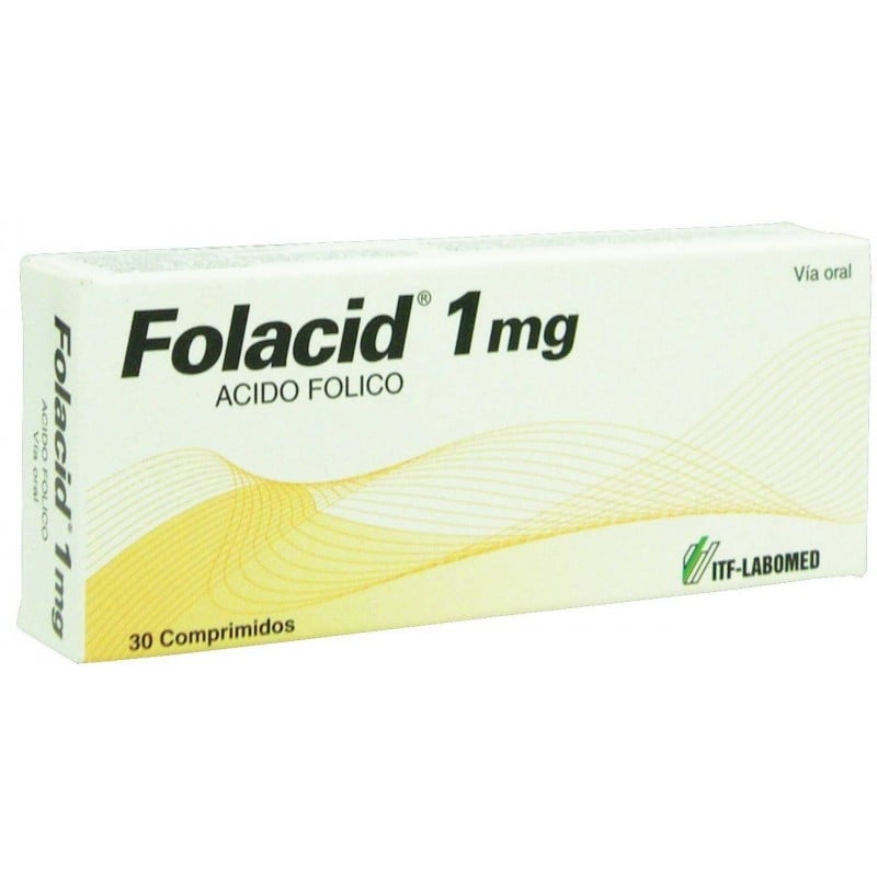 Folacid 1mg 30 Comprimidos