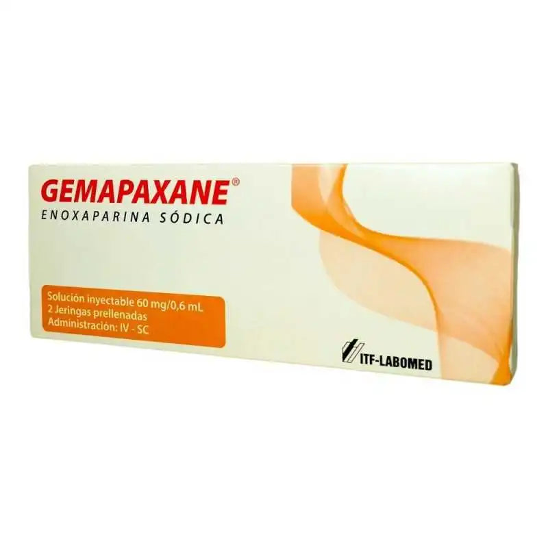 Gemapaxane Solución Inyectable60mg/0,6ml 2 Jeringas Prellenadas