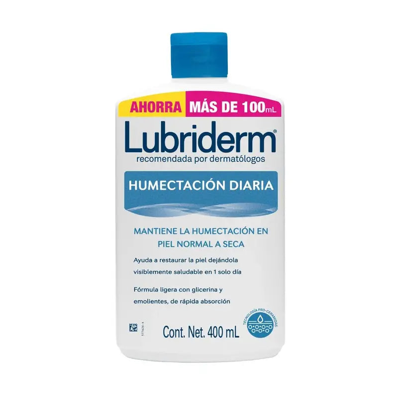 Lubriderm Humectación Diaria Piel Normal A Seca 400ml