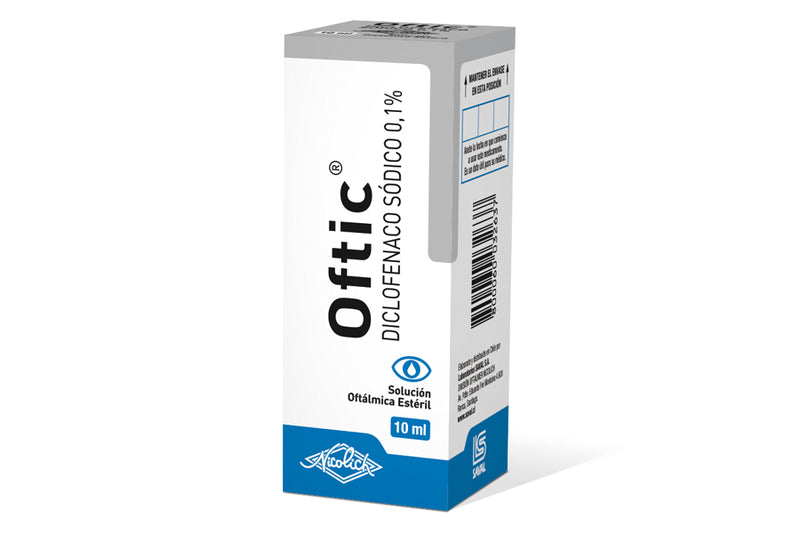 Oftic Gotas Diclofenaco Sodico 0,1% Solución Oftalmológica 25ml