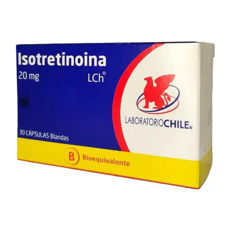 Isotretinoina 20mg 30 Cápsulas Blandas