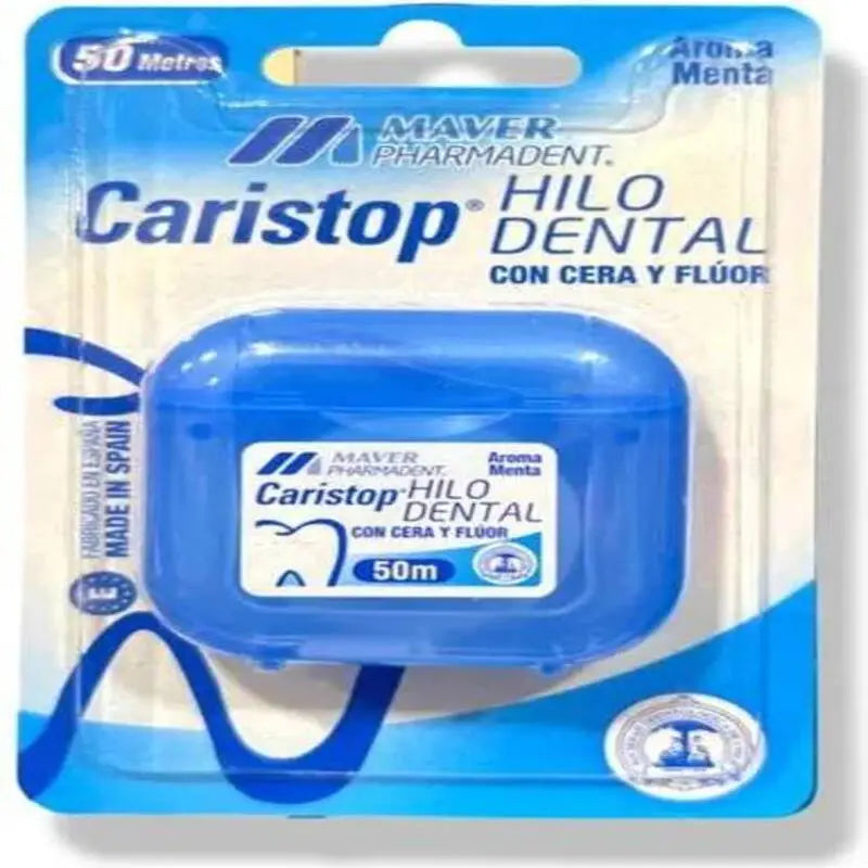 Caristop Hilo Dental Con Cera y Flúor 50mts