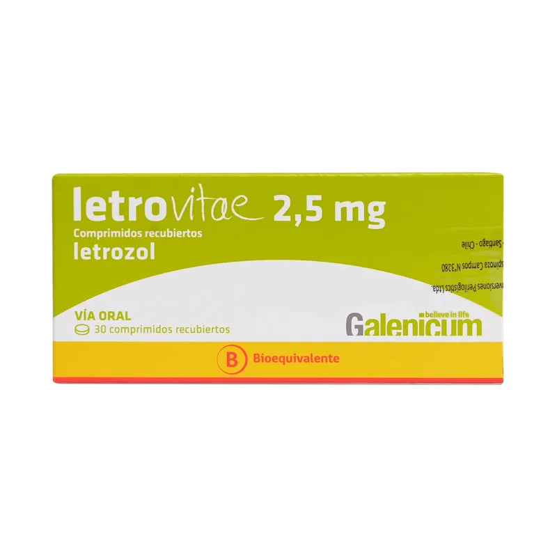 Letrovitae 2,5mg 30 Comprimidos Recubiertos