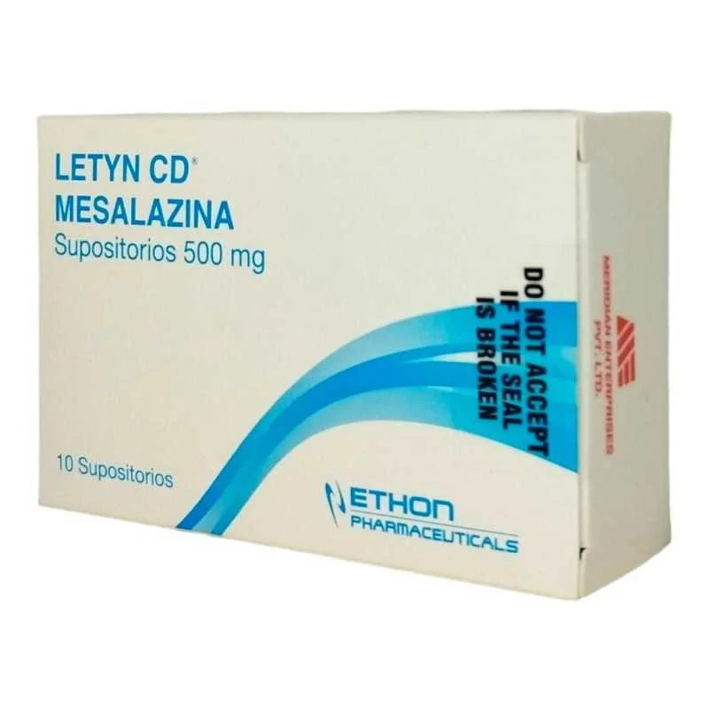 Letyn CD 500mg 10 Supositorios