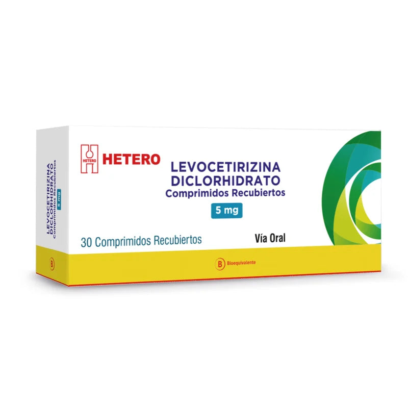 Levocetirizina Diclorhidrato 5mg 30 Comprimidos