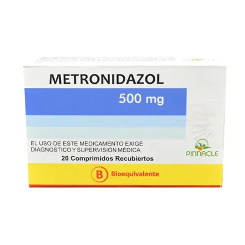 Metronidazol 500mg 20 Comprimidos Recubiertos