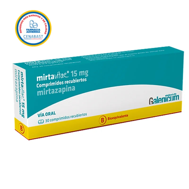 Mirtavitae 15mg 30 Comprimidos recubiertos