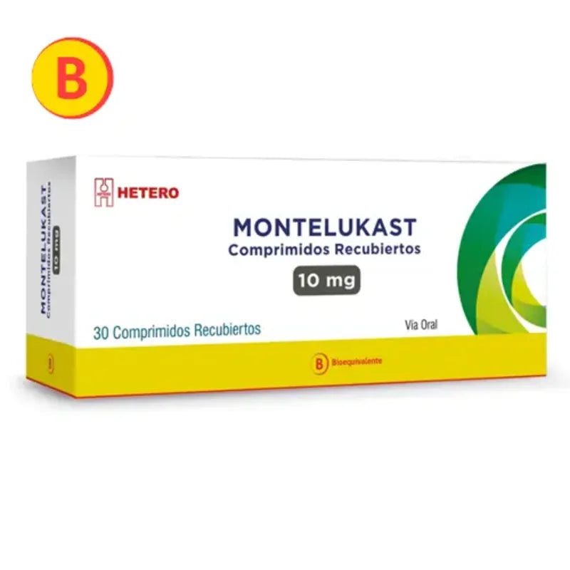 Montelukast 10mg 30 Comprimidos recubiertos